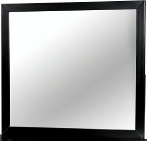 Lennart II Black Rectangular Mirror
