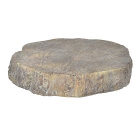 Round Cemented Log Accent, Brown