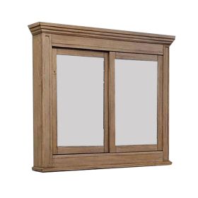 5 MM Beveled Cabinet Mirror with Storage, Brown