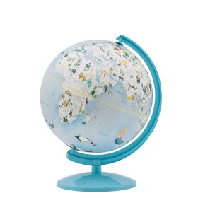 Acrylic Globe Design Night Light with Animal Print, Blue