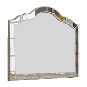 Mirror with Intricately Divided Panels, Silver