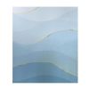 Sea Wave Translucent Stained Glass Window Film No Glue Static Decorative Privacy Window Film; 15x39 inches