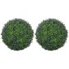 2 PCS 16.5" Topiary Balls Lavender Topiary Plants, Faux Topiaries Indoor Outdoor Fake Plants for Home Decor