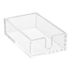 VEVOR Acrylic Napkin Holder, 9.1 x 5.5 x 2.6 inch, Clear Bathroom Guest Towel Storage Tray with U-Shaped Opening