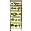 VEVOR Plant Stand with Grow Light, 6-Tier Large Tall Plant Shelf with 150W Full Spectrum Grow Light