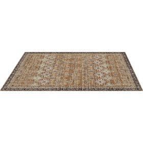 VEVOR Area Rug, 6 x 9 ft Large Washable Rug, Non-Slip and Tear-Resistant Soft Carpet, Pet & Child Friendly Vintage Area Rugs, Indoor Mat for Bedroom