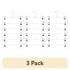 (3 pack) 6-Tier Pant & Skirt Hanger, Heavy Duty Chrome Metal, Space Saving, 1 Count