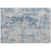 Area Rug 4x6, Machine Washable Rug, Non-Slip Modern Abstract Floor Carpet for Living Room, Bedroom, Dining Room, Blue