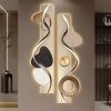 39.4" Modern Abstract Geometric Multi-color Acrylic Wall Art with LED Backlighting