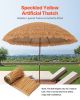 VEVOR Artificial Thatch Grass Roof, 1.6 x 16.4 ft Mexican Style Tiki Bar Hut Skirt Thatch Roofing Roll, Waterproof & Fire-Resistant