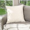 HGTV Curlicue Faux Fur Pillow Snowbound 22 x 22 inches