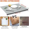 XXL 304 Stainless Steel Cutting Board  Anti-Slip & Mildew-Proof! No More Moldy Wooden Boards | Heavy-Duty & Food-Safe, Easy to Clean – Chop Meat